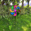 54 Inch Multicolour Wind Sculpture Metal 5