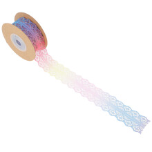 4Rouleaux Ruban Dentelle Polyester Coloré Décoration Couture Tissu DIY