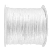 White 100m Nylon Chinese Knotting Cord 0.8mm