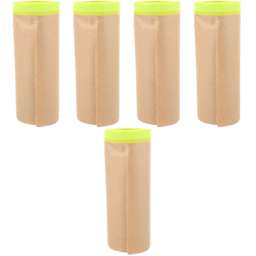 5Rouleaux Papier De Masquage Multusage Couleur Marron Clair 2