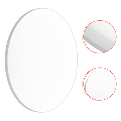 10Pièces Lentilles Optiques Verre Double Convexes Blanches Pour Labo