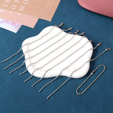 500Pièces Métal Argentée Clasp Boule Pour Porte-Clés DIY
