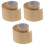 3Rouleaux Cache-Plinthe Adhésif PVC Marron Motif Élégant Décor 2