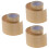 3Rouleaux Cache-Plinthe Adhésif PVC Marron Motif Élégant Décor 5