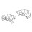 2Pièces Support Barbecue Noir Durable Pour Extérieure 3