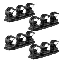 4 Pcs Universal Fishing Rod Rack Rubber Strap Clips for Wall, Boat Deck & Truck Bed Mounting