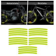 20 Car Wheel Rim Reflective Decals Universal