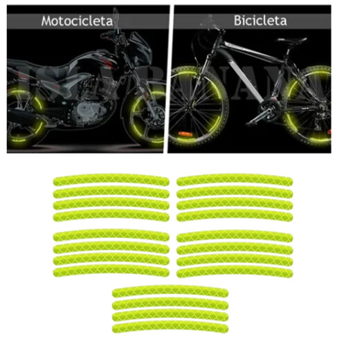 20 Car Wheel Rim Reflective Decals Universal
