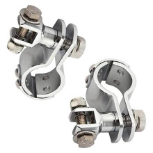 Motorcycle Footpegs 32mm Highway Crash Bar Foot Peg Clamps for      Davidson