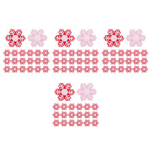 80Pièces Appliques De Neige Brodés Couleurs Assorties DIY