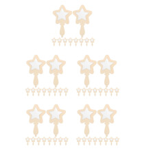 60Pièces Bois Portables Beige Pour Bricolage Sûr