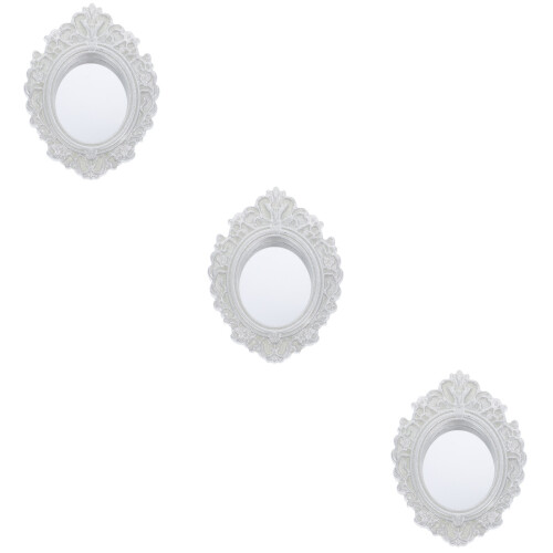 3Pièces Mini Résine Argent Pour Décoration De Maison Miniature