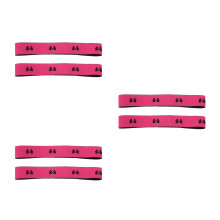 6Pièces Bandeau Élastique Rose Pour Perruque, Réglable, Anti-Dérapant