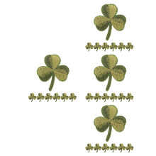 40Pièces Patch Brodé Feuille Verte Décoratif À Repasser Pour Vêtements