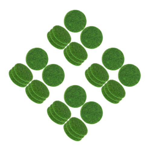 32Pièces Rond En Nylon Vert Pour Jardin De Miniature DIY