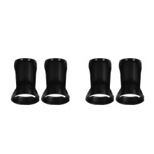 4Pièces Porte-Brosses À Rasage Plastique Noir Support Outils