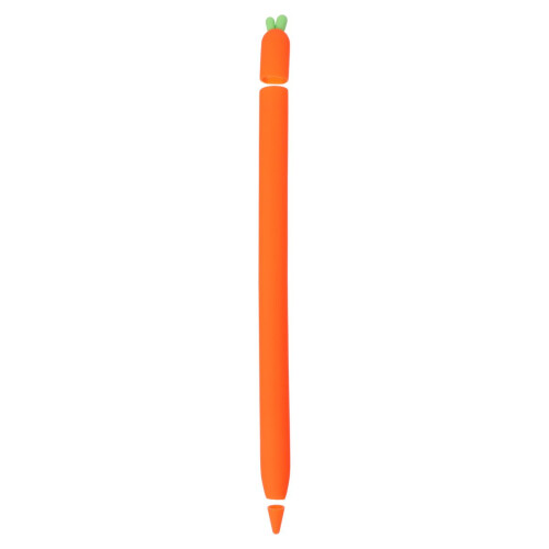 1Pièces Étui Crayon Silicone Orange Antidérapant Protection Pour