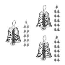 36Pièces Mini Cloches En Alliage Argenté Pour DIY Décoration