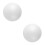2Pièces Boules En Mousse Blanches Unies Pour DIY Décoration 1