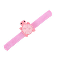 Bracelet Slap Rose Décor Tortue Doux En Coton PP Peluche