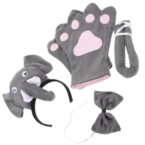 5Pièces Ensemble Cosplay Éléphant Et Confortable
