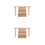 2Pièces En Bois Pour Hamsters Multi-Usages 1
