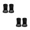 4Pièces Porte-Brosses À Rasage Plastique Noir Support Outils 7