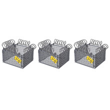 3Pièces Mini En ABS Grise Pour Enfants Et Décorations Jardin