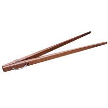 1Pièces Pinces En Bois Acacia Marron Pour Cuisine Barbecue Pain