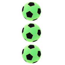3Pièces Jeu De Football Souple En Feutre Vert Portable Pour Enfants