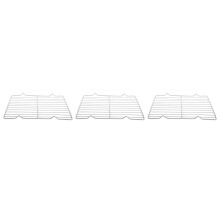 3Pièces Panier Grill Acier Camping Barbecue Argenté Résistant