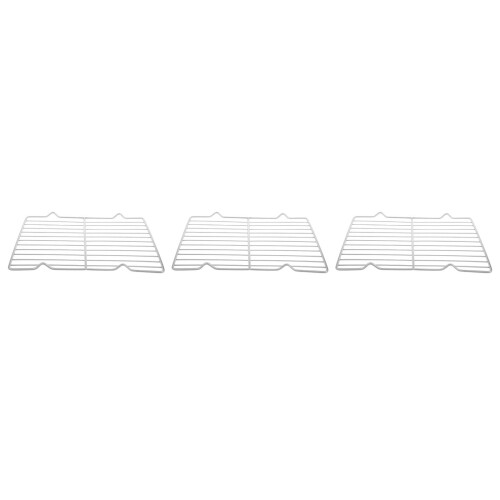 3Pièces Panier Grill Acier Camping Barbecue Argenté Résistant