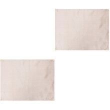 2Pièces Couverture Anti- Beige En Fibre De Résistante Chaleur