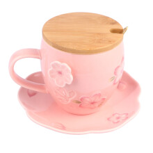 1Pièces Tasse En Céramique Rose Mug De Bureau