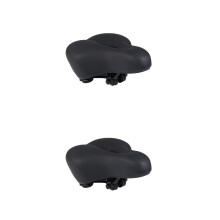 2Pièces PU Confortable Noire Amortissante
