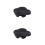 2Pièces PU Confortable Noire Amortissante 1