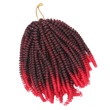 1Pièces Tresses Fausses Rouge Fibre Anti-Feu Crochet Braids Décoration