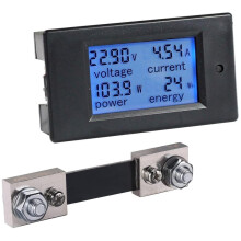 8-100V 0-100A LCD Display Digital Current Voltage Power Meter Multimeter Ammeter Voltmeter with 100A Current Shunt