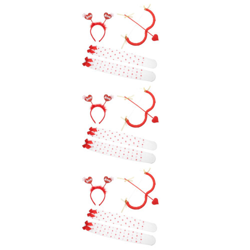 9Pièces Costume Accessoires Cupid Nylon Fête