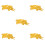 5Pièces Clips ABS Floral Sûr Types 1
