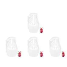 4Pièces Moules En Silicone Lapin Pour Bougies DIY Pâques