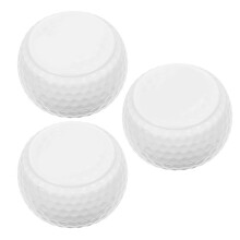 3Pièces De Golf Blanches Plates En Caoutchouc Pour Entrainement