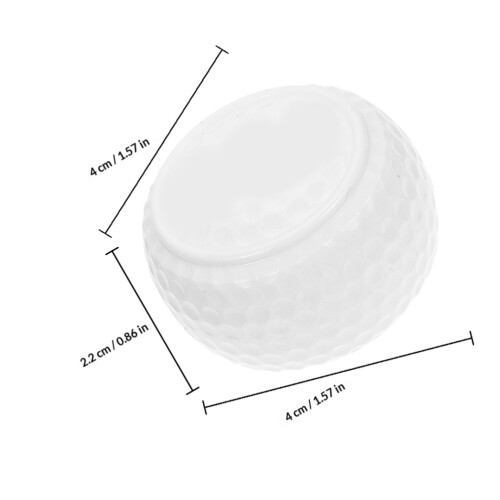 3Pièces De Golf Blanches Plates En Caoutchouc Pour Entrainement 1