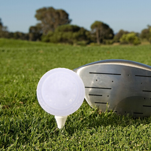 3Pièces De Golf Blanches Plates En Caoutchouc Pour Entrainement 2