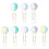 1Ensemble Clips Métal Colorés Avec Pompon Pour Usage 7