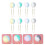 1Ensemble Clips Métal Colorés Avec Pompon Pour Usage 9