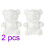 4Pièces Moulages Ours Blancs En Mousse Pour Décoration DIY 2