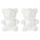 4Pièces Moulages Ours Blancs En Mousse Pour Décoration DIY 3