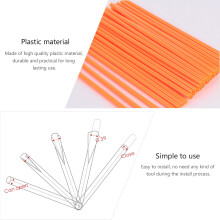36Pièces Housses Rayons Orange Reflets