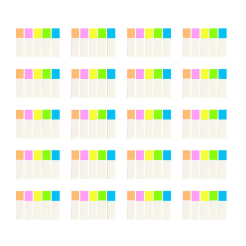 20Ensembles Étiquettes Adhesives Colorées Pour Étudiants Index Notes 2